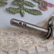 Antique Sterling Silver T Bar Pendant 1916 - Image 4