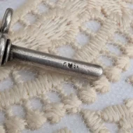 Antique Sterling Silver T Bar Pendant 1916 - Image 5