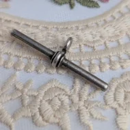 Antique Sterling Silver T Bar Pendant 1916 - Image 6