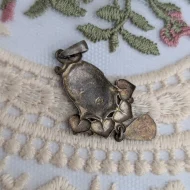 Antique Charles Horner Enamel Pendant Rose Flower - Image 8