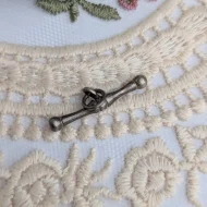 Vintage Silver Fancy T Bar Charm Pendant - Image 5