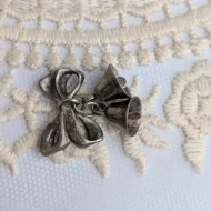Vintage Sterling Silver Franklin Mint Wedding Bell Charm Pendant - Image 9