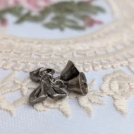 Vintage Sterling Silver Franklin Mint Wedding Bell Charm Pendant - Image 2