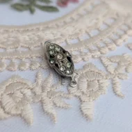 Vintage Silver Paste Safety Clasp Findings - Image 5