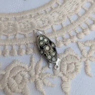 Vintage Silver Paste Safety Clasp Findings - Image 6