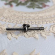 Antique Sterling Silver T Bar Pendant 1922 - Image 2