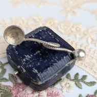 Antique Silver Salt Coin Spoon 10 Ore 1875