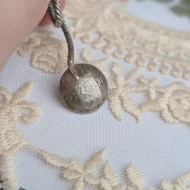 Antique Silver Salt Coin Spoon 10 Ore 1875 - Image 3