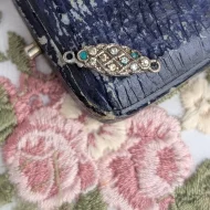 Vintage Silver Paste Safety Clasp