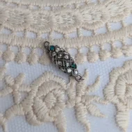 Vintage Silver Paste Safety Clasp - Image 3