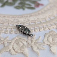 Vintage Silver Paste Safety Clasp - Image 4