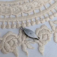 Vintage Silver Paste Safety Clasp - Image 8