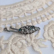 Vintage Silver Paste Safety Clasp - Image 2