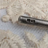 Antique Sterling Silver T Bar and Chain - Image 11