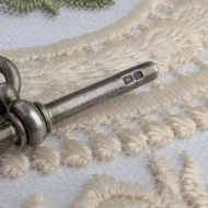 Antique Sterling Silver T Bar and Chain - Image 3
