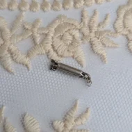Vintage Silver Box Clasp Tiny Findings - Image 3