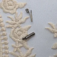 Vintage Silver Box Clasp Tiny Findings - Image 2
