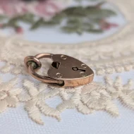 Antique Rare Rose Gold Heart Padlock, 9ct Gold - Image 5