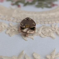 Antique Rare Rose Gold Heart Padlock, 9ct Gold - Image 4