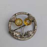 Vintage Sterling Silver Scottish Thistle Brooch Ward Bros - Image 2