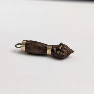 Vintage Wooden Mano Figa Hand Pendant Fist Charm - Image 6