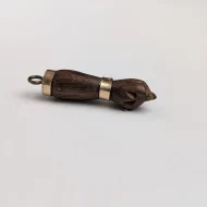 Vintage Wooden Mano Figa Hand Pendant Fist Charm - Image 8