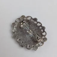 Vintage Sterling Silver Abalone Paua Shell Brooch - Image 6