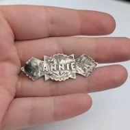Antique Sterling Silver Annie Edwardian Brooch Chester Hallmark 1910 - Image 9
