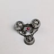 Antique Silver Forget Me Not Brooch German Jakob Agner - Image 4