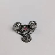 Antique Silver Forget Me Not Brooch German Jakob Agner - Image 5