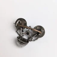 Antique Silver Forget Me Not Brooch German Jakob Agner - Image 9