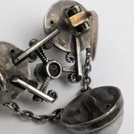 Antique Silver Forget Me Not Brooch German Jakob Agner - Image 11