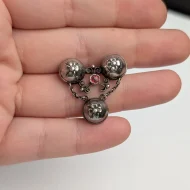 Antique Silver Forget Me Not Brooch German Jakob Agner - Image 2