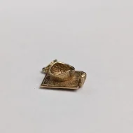 Vintage 9ct Gold Graduation Cap Charm Pendant - Image 5