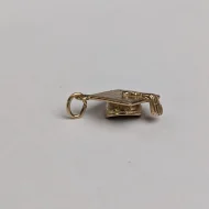 Vintage 9ct Gold Graduation Cap Charm Pendant - Image 6