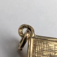 Vintage 9ct Gold Graduation Cap Charm Pendant - Image 8