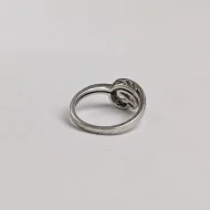 Sterling Silver Solitaire CZ Split Shank Ring Minimalist - Image 4