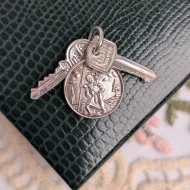 Vintage Silver Nuvo Key Charm