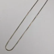 Vintage Sterling Silver Box Chain Link Necklace - Image 10