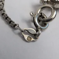 Vintage Sterling Silver Box Chain Link Necklace - Image 4
