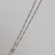 Vintage Sterling Silver Fine Figaro Necklace Chain - Image 3