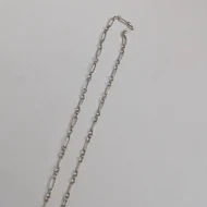 Vintage Sterling Silver Fine Figaro Necklace Chain - Image 4