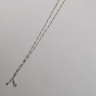 Vintage Sterling Silver Fine Figaro Necklace Chain - Image 5