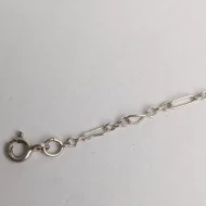 Vintage Sterling Silver Fine Figaro Necklace Chain - Image 7