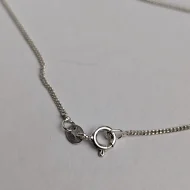 Vintage Sterling Silver Round Ball Necklace Pendant - Image 6