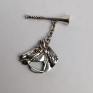 Vintage Sterling Silver Horse Head Cufflinks, Bridled Horn - Image 6