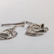 Vintage Sterling Silver Horse Head Cufflinks, Bridled Horn - Image 8