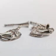 Vintage Sterling Silver Horse Head Cufflinks, Bridled Horn - Image 9