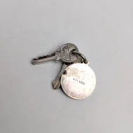 Vintage Silver Nuvo Key Charm, St Christopher Pendant - Image 6