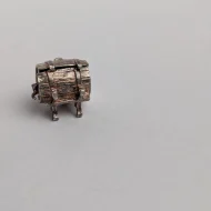 Vintage Silver Beer Barrel Charm, Opens Drunken Man Pendant - Image 5